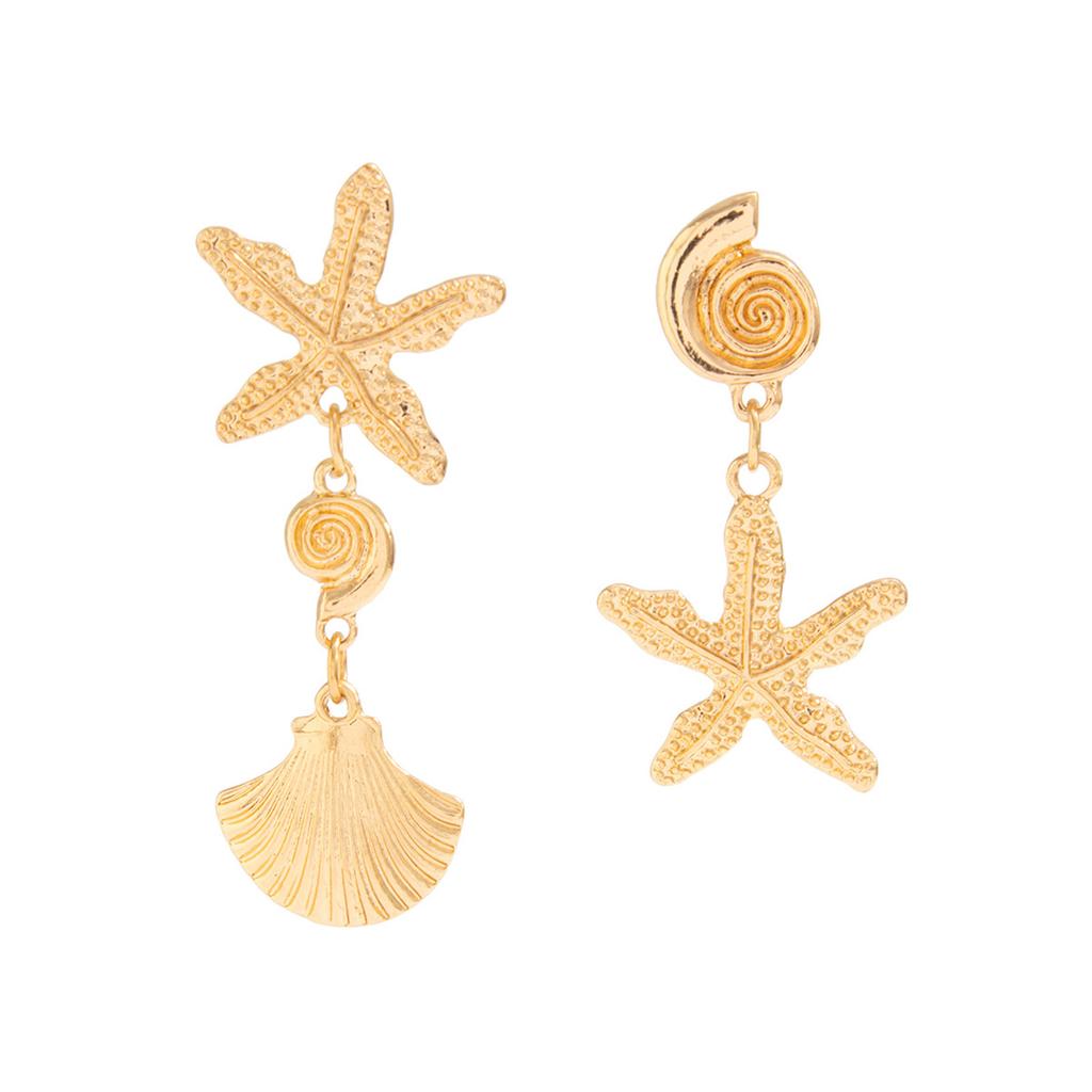 Ocean Style Design Drop Earrings Glossy Texture Smooth Surface Drop Earrings for Birthday Stage Party Show Balls