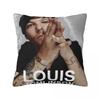 Louis Tomlinsons Singer Pillowcase Printed Polyester Cushion Cover Decorative Pillow Case Cover Seat Zippered 45*45cm