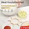 High Temperature Resistant Heat Insulation Pad Foldable Non-melting Pot Coaster Silicone Cup Coaster Kitchen Dining Table Use