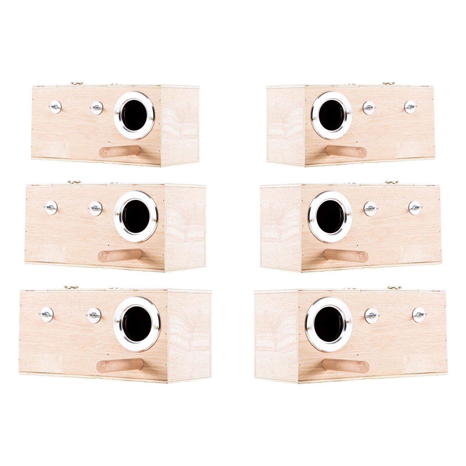 

Parrot Nest Breeding Box Hatchery Cockatiel Parakeet Mating Box Bird Nesting Box 20x12x12cm Left Hang