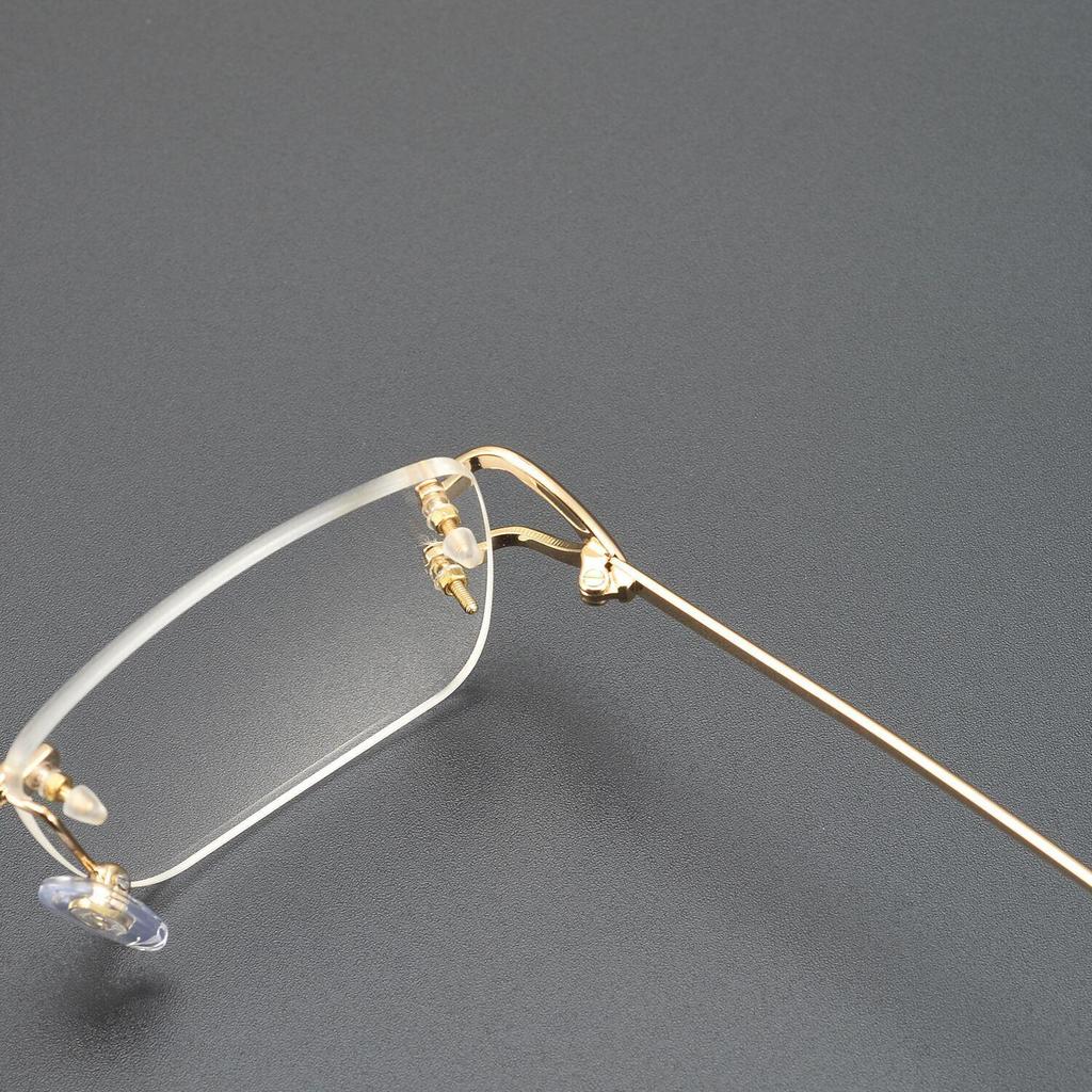 CT0344O Unisex Rimless Stylish Pure Titanium Myopia Eyeglass Frame