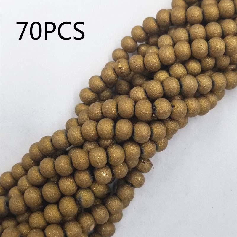 70/108pcs 8mm Glass Loose Beads DIY Handmade Accessories for Bracelet Necklace  Jewelry Making