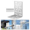1pc L-Shape Wall Mount Bracket L Shape Adapter Auxiliary Bracket With Nuts Screws For Cctv Camera Support Bracket