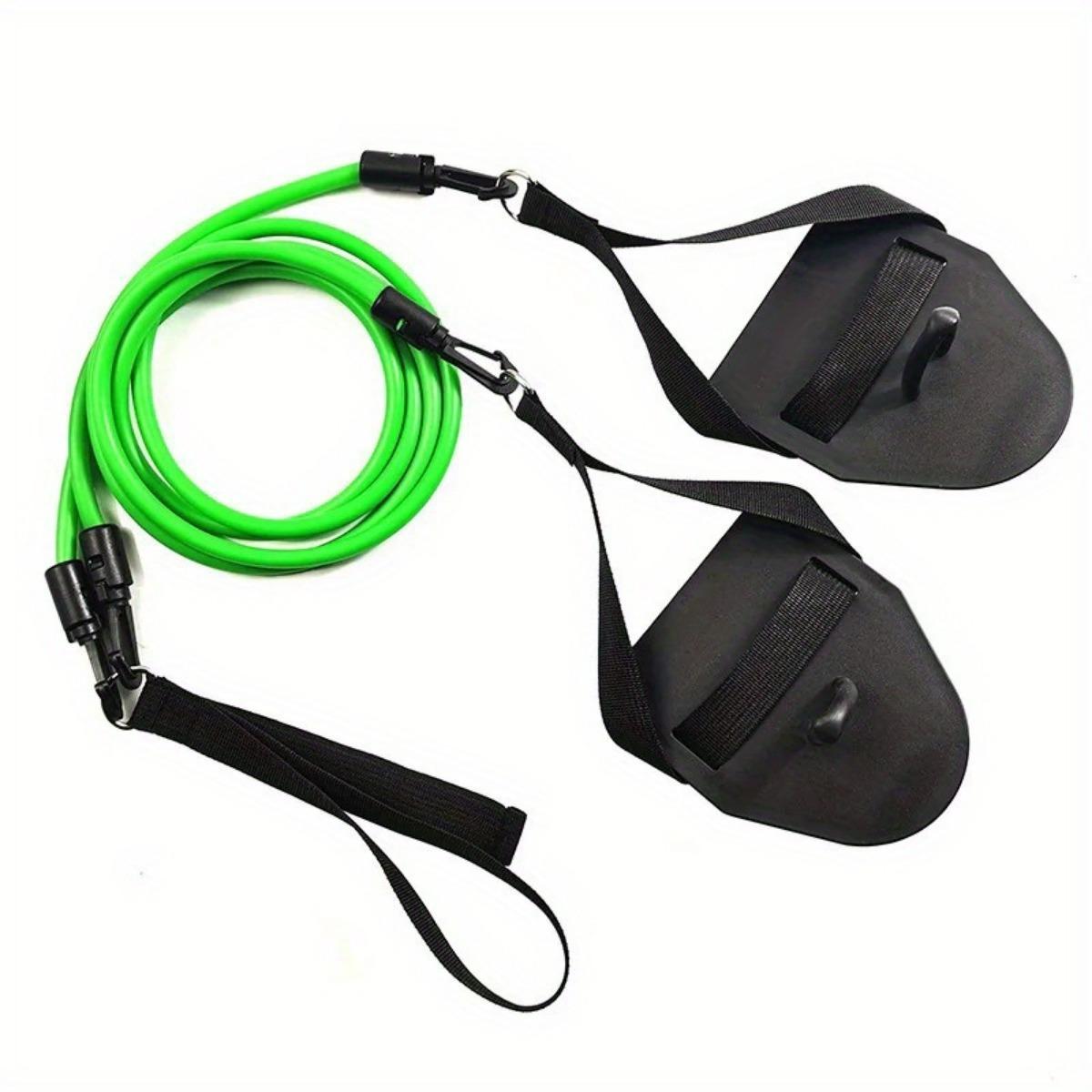 

Профессиональный тренажер для плавания на суше, набор эластичных лент сопротивления, материал ПУ, оборудование для фитнеса и упражнений на силу рук с ластами-перепонками для рук