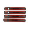 Carbon Fiber Style Exterior 4PCS Side Door Handles Trims Cover For Kia EV9 2024+