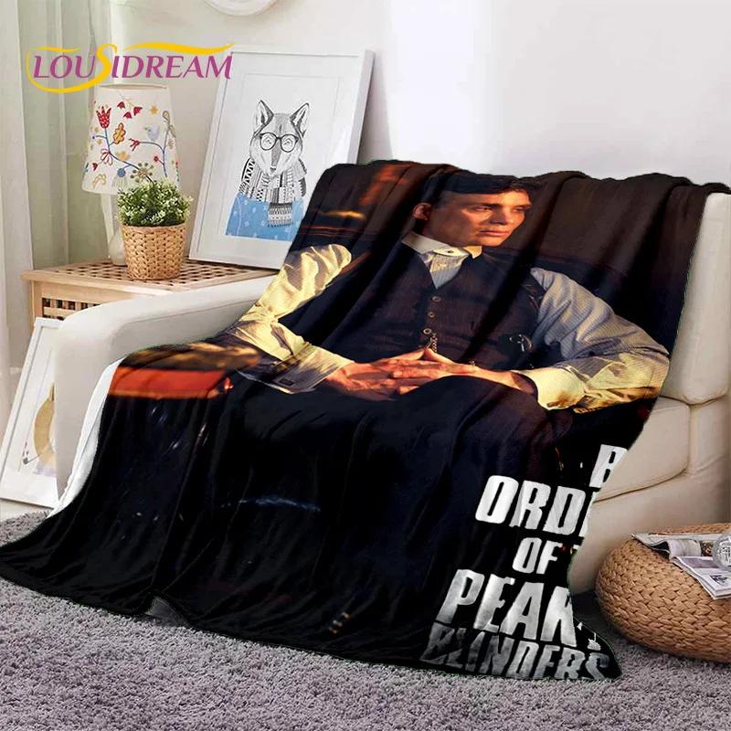 Coperta morbida in flanella 3D P-Peaky Blinders Tommy Shelby per Letti Camera da letto Divano Picnic, Coperta da lancio per Coprire Esterni Tempo libero Regalo