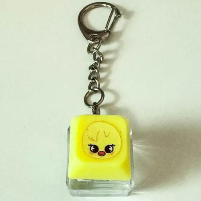 Straykids Verlichte keycap hanger sleutelhanger Felix beige