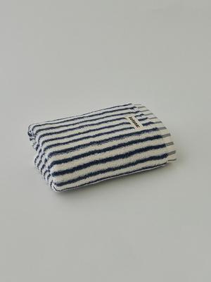 KOTONA Toalha de Banho para o Corpo Listrada Azul Marinho