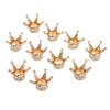 10Pcs Diamante Buttons for Hair Clip, Cellphone, Bridal Headwear, Bridal Dress Jewelry Making Accessory