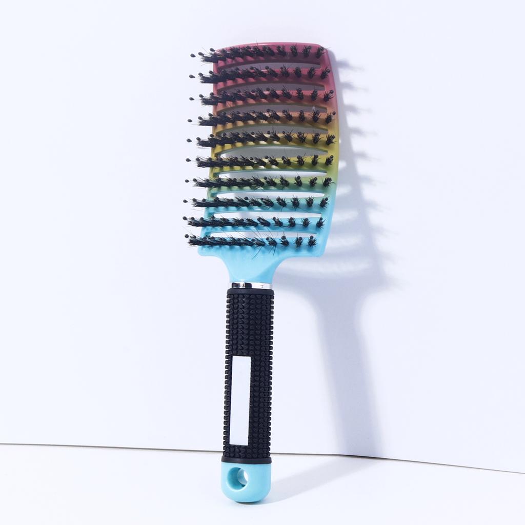1pc Mane Big Bend Comb - Multiple Colors,Curved Ventilation Big Bend Comb with Anti slip Handle,Special for real hair wigs