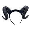 Übertriebene Simulation von Hörnern Halloween Kopfschmuck Teufelshörner Persönlichkeit Verkleidungs-Requisiten Dunkle Cosplay-Accessoires Damen P49