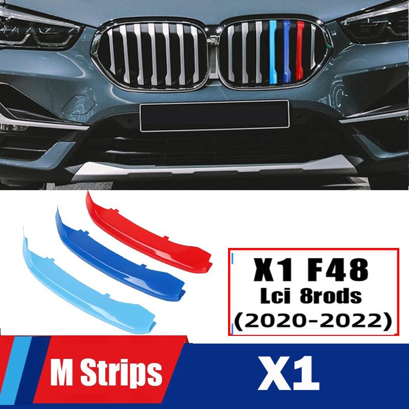 MLKK4 M Power Front Grille Trim Strips For BMW X1 X2 X3 X4 X5 X6 X7 F48 F49 E84 F39 F25 F26 G01 G02 F15 E70 G05 F16 E71 E72 G07 Z4 E89