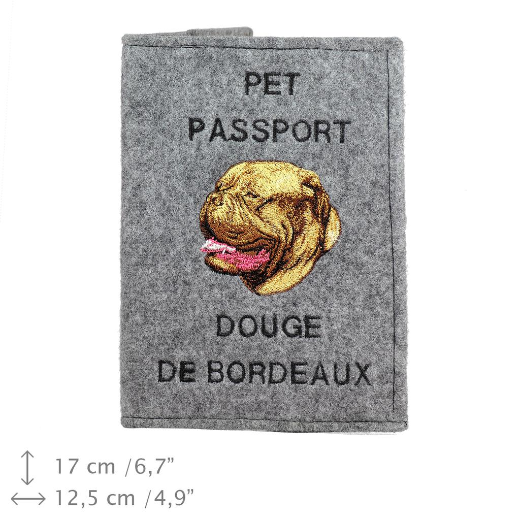 Dogue de Bordeaux, French Mastiff, Bordeauxdog – Dog passport case, document case | Art-Dog