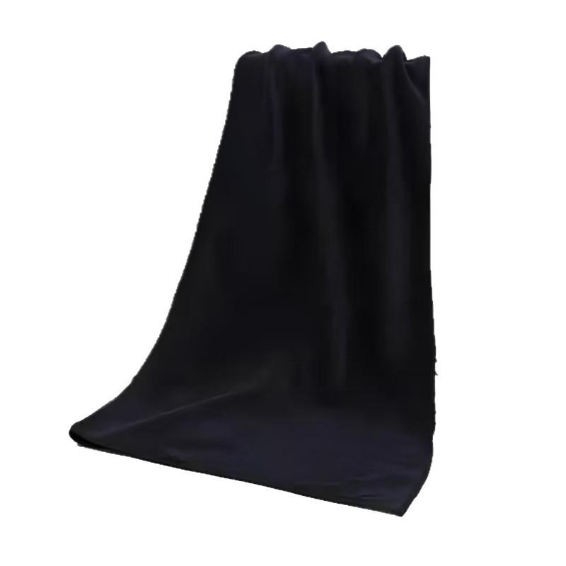 Ultra-Absorbent Black Microfiber Hair & Bath Towel for Home & Salon Use