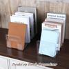 Transparent Acrylic Material Book Stand, Desktop Storage Rack, Student Dormitory Book Storage, Four Grid Partition Storage Rack