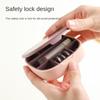 Portable Jewelry Storage Box Cosmetic Mirror Travel Mini Mirror Convenient Portable Travel Exquisite Multi-Plaid
