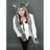 Faux Fur Fox Hat With Ears Scarf Gloves Combo Cute Cartoon Winter Warm Headwear Adults