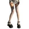 Stylish Long Boot Socks with Full Flower Lace Design for Women Sheer Colorful Fishnet Thigh High Over the Knee Stockings