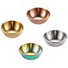 1Pcs Stainless Steel Golden Colorful Sauce Dishes Appetizer Seasoning Serving Dishes Sets Tray Splice Plates Kitchen Tableware