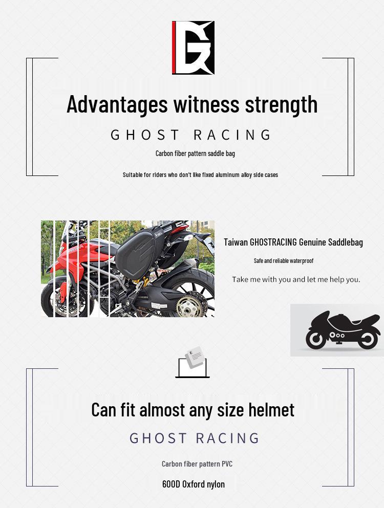 Motorcycle Double-Sided Saddle & Helmet Bags - Multifunctional Travel Riding Bags