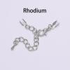 10 teile/los 3-4mm Kabel Clips Extender Kette Anschlüsse Erkenntnisse Karabinerverschluss Für Schmuck Machen DIY Armband Schnur