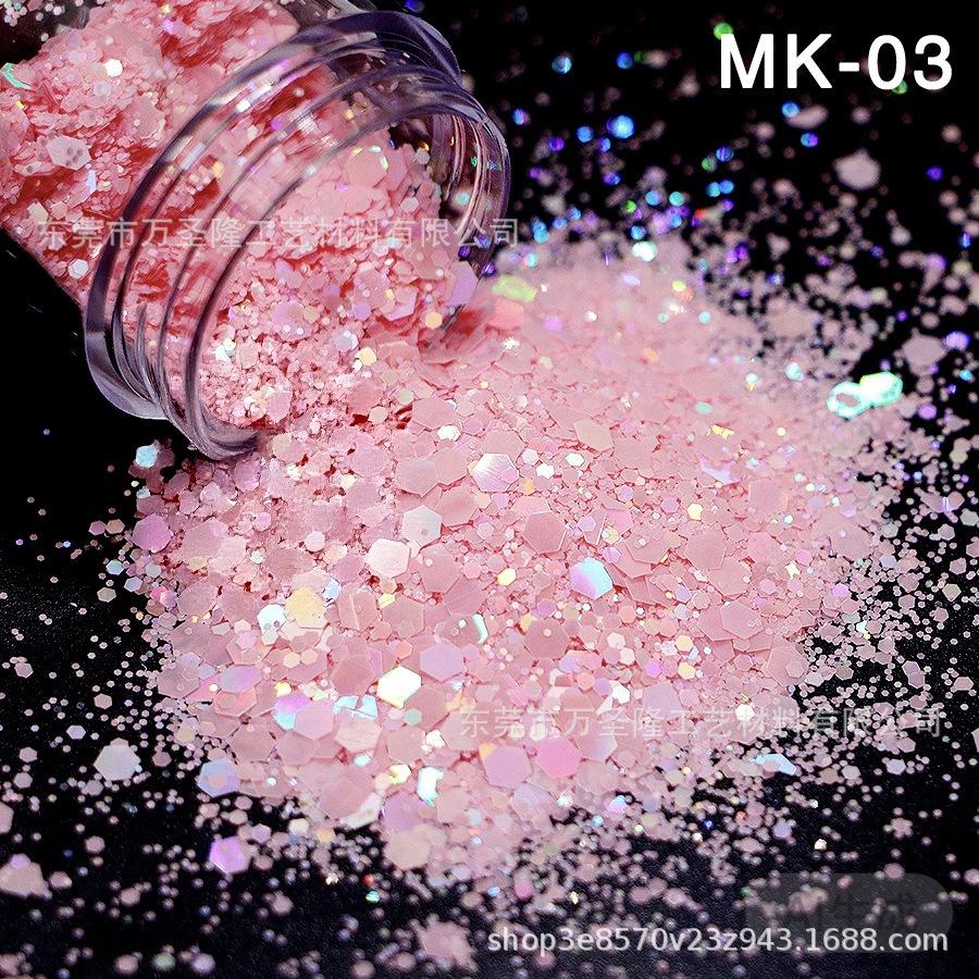 Laser Macaron Nail Art Candy Colors for DIY Crafts and Glitter Decoration