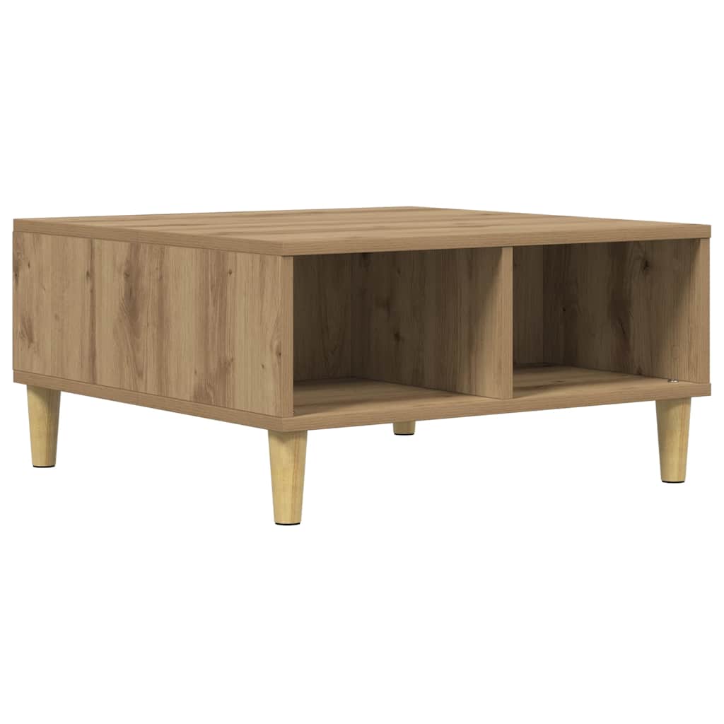 Artisan Oak Coffee Table 60 X 60 X 30 Cm Particleboard