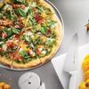 Professional Aluminum Pizza Pan 16 inch Non-Stick Baking Tray Homemade Lite-Bake Extra Large Pizza Set of 2 Durable Corrosion