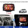 Car Radio Multimedia Player Android For Toyota Aygo 2015 Peugeot 108 2020 Citroen C1 2015-2022 GPS Navigation Carplay Auto