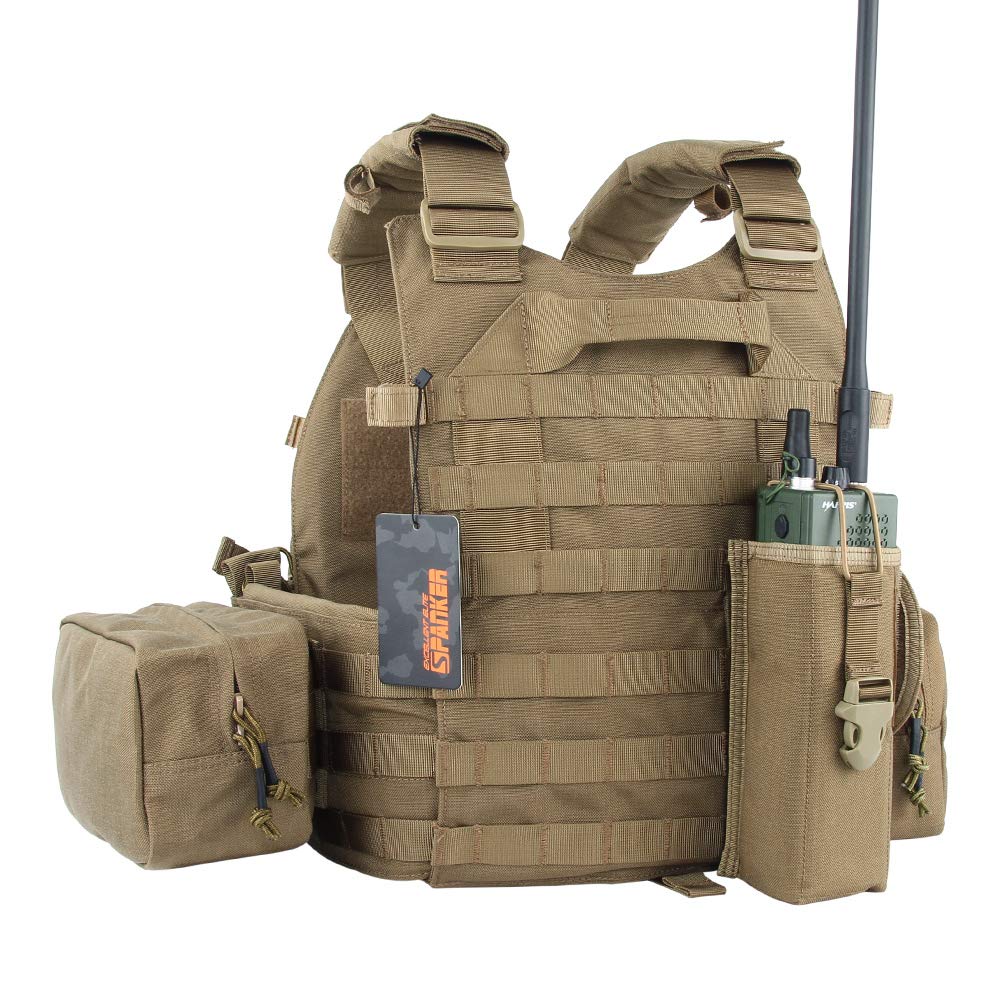 ELITE JPC Nylon Multicam Plate Carrier Vest Multicam Tactical Airsoft Pouch Plate Carrier [EXCELLENT SPANKER] - Lightweight, Vest, Armor, Included,