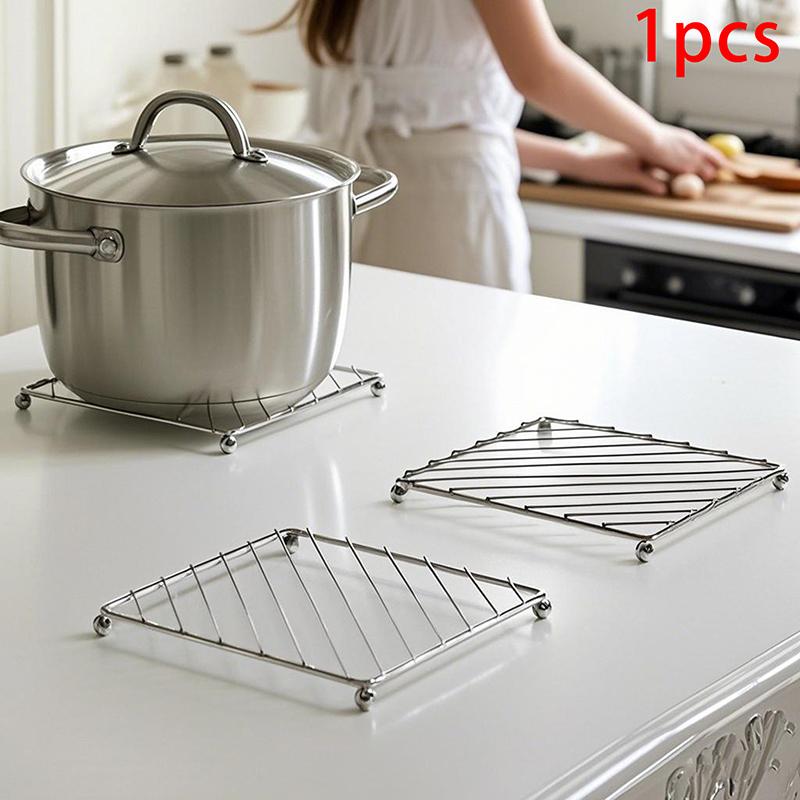 Household Square Placemat Pan Pot Mat Holder Stand  Placemats Cookware Mats Drink Coasters Kitchen Tools Placemat