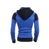 Sudadera Deportiva con Capucha y Cremallera Doble con Bloque de Color Slim para Hombre