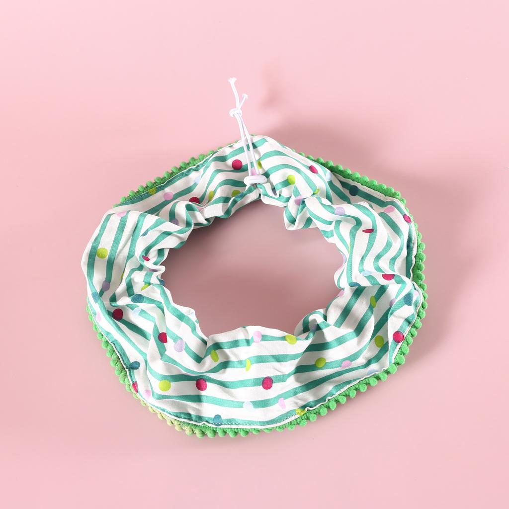 Conjunto de Bufanda y Sombrero de Cumpleaños para Mascotas Bufanda a Cuadros y Sombrero con Volantes Accesorios Temáticos para Fotografía para Gatos y Perros Adorable Set de Babero y Bufanda