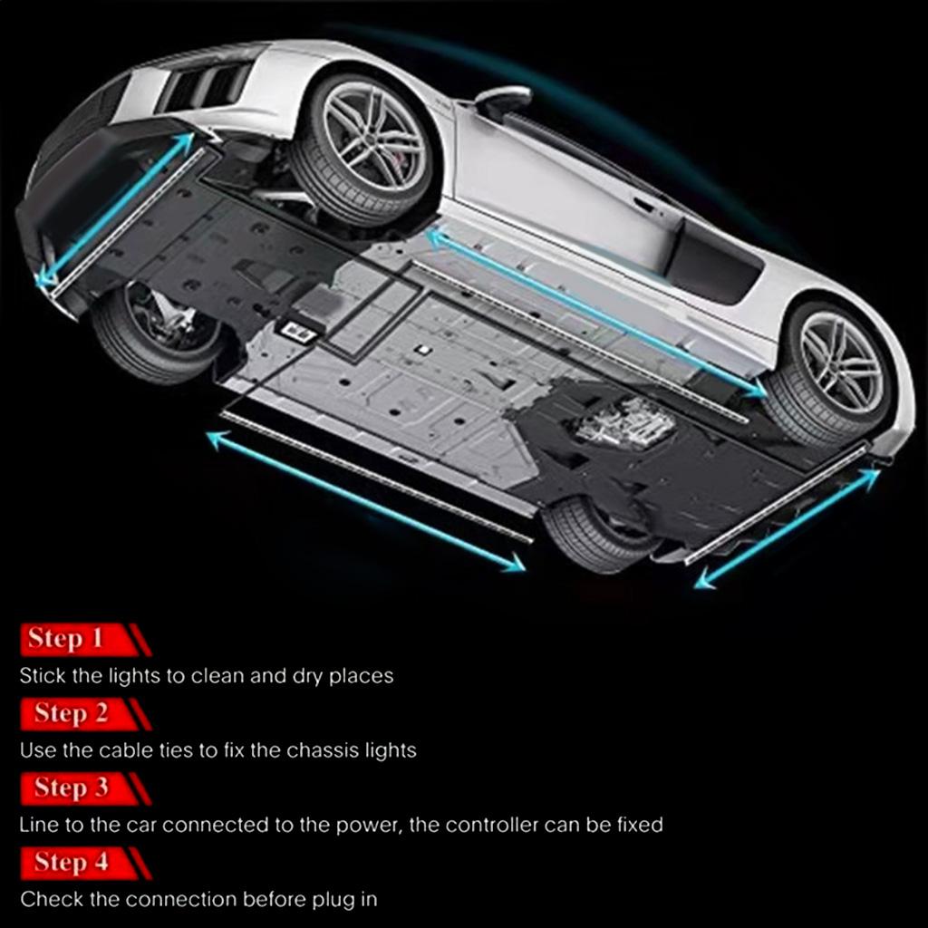 Easy Installation RGB LED Strip for Car Truck App Control Flowing Atmosphere Lamp Home Decoration Strip Light