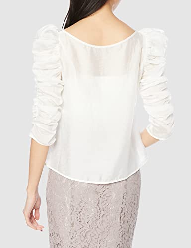 Snidel Women's Gathered Detail Blouse SWFB231228 White F