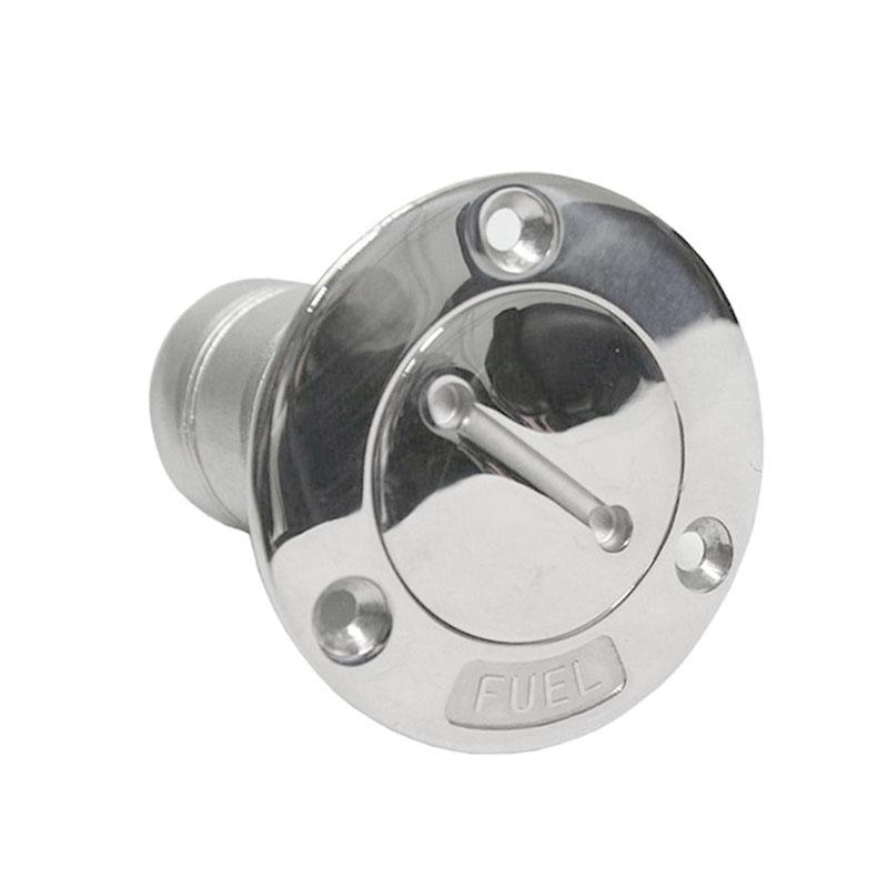 Boat 316 Stainless Steel FUEL 38mm 1-1/2'' Deck Fill Filler Cap Oil Tank with Keyless Cap Yacht Caravan