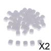 2x 50pcs White Blank Dice 6 Sided RPG Gaming 12mm DIY Sticker