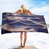 Microfiber Beach Towel,Desert Beach Towel Oversized,Super Soft Water Absorpt Bath Towels Quick Dry for Bathroom Pool Swim