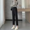 Wool Blend Pants For Women Autumn Winter New Arrival Harem Suit Pants Temperament Casual Slim Fit High Waist Cropped Pants