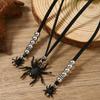 Halloween Arachnid Pendant Necklace User Friendly Zinc Alloy Design For Costume Parties And Gothic Jewelry Lovers