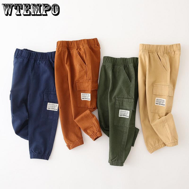 

Children s Casual Pants Boys Pocket Work Pants Baby s Clothing Pants Korean Spring and Autumn Styles Trendy 90 хаки