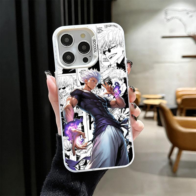 

Anime Gojo Satoru JUJUSU Soft Phone Case for iPhone 15 16 17 Pro Max 17Air 16E 14 Plus 13 12 Mini Shockproof Cover Back Shell iPhone 15 Pro Max