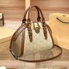 Dames Medium Tote Bag Met Rits Katoen-Polyester Voering PVC Buitenkant Enkele Band Schouder Dagelijks Gebruik