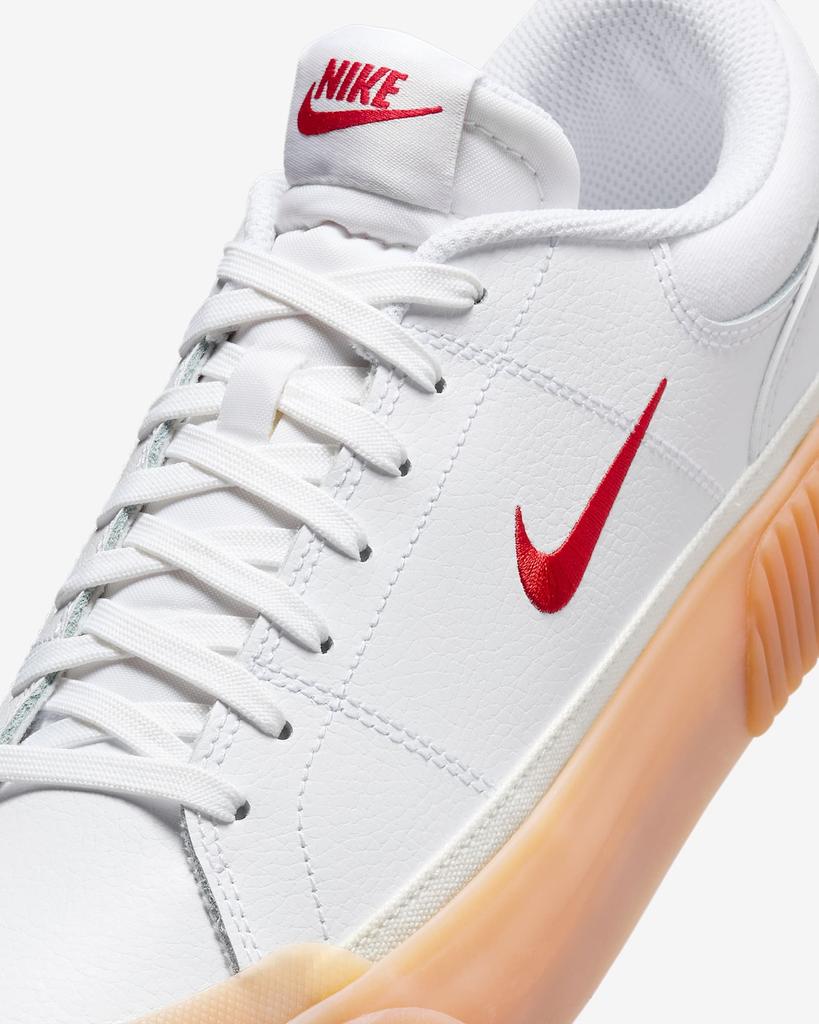FV5526-103 Nike Court Legacy Lift White Gum Yellow Sail University Red (Women's)