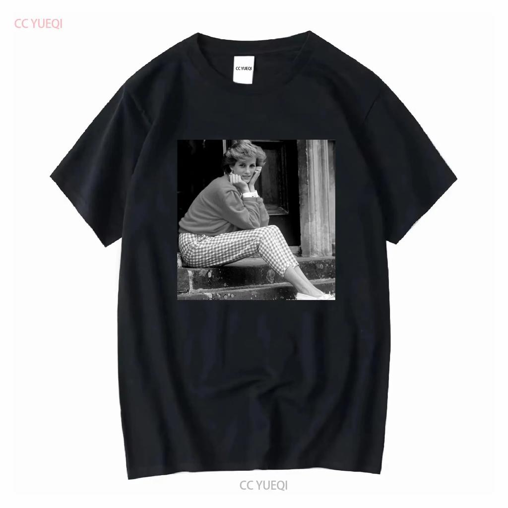 Maglietta Vintage Principessa Diana del Galles Tutte le Taglie Lavaggio Vintage Moda Grafica Comoda Uomo Streetwear Casual Versatile