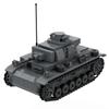 Druhá světová válka Německý tank Panzer I II III IV Flakpanzer MK103 Vojenská stavebnice Armádní kostky Sestavitelná sada Kompatibilní se značkami