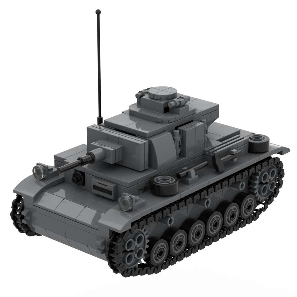 Druhá světová válka Německý tank Panzer I II III IV Flakpanzer MK103 Vojenská stavebnice Armádní kostky Sestavitelná sada Kompatibilní se značkami