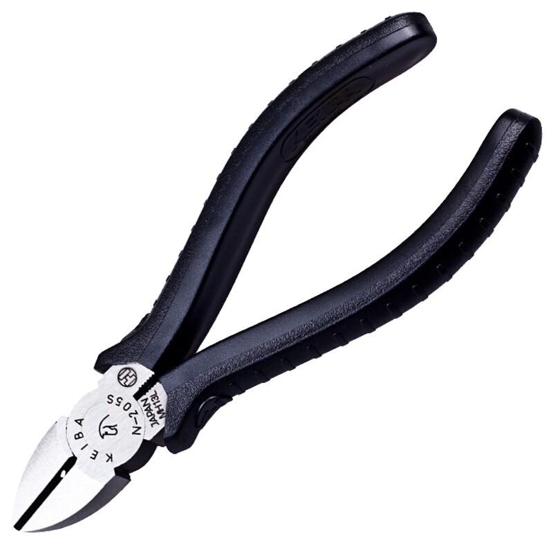 KEIBA N-205S Heavy-Duty Diagonal Cutting Pliers with Wire Stripper, 5-inch