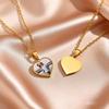 Customize Heat Transfer Photo Pictures Necklaces Stainless Steel Heart Round Pendant Personalized Jewelry Keepsake Gifts