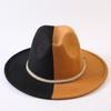 Popular European and American Classic Double-color Wide-brimmed Top Hat Men's and Women's Fashion OL Style Cowboy Hat Jazz Hat